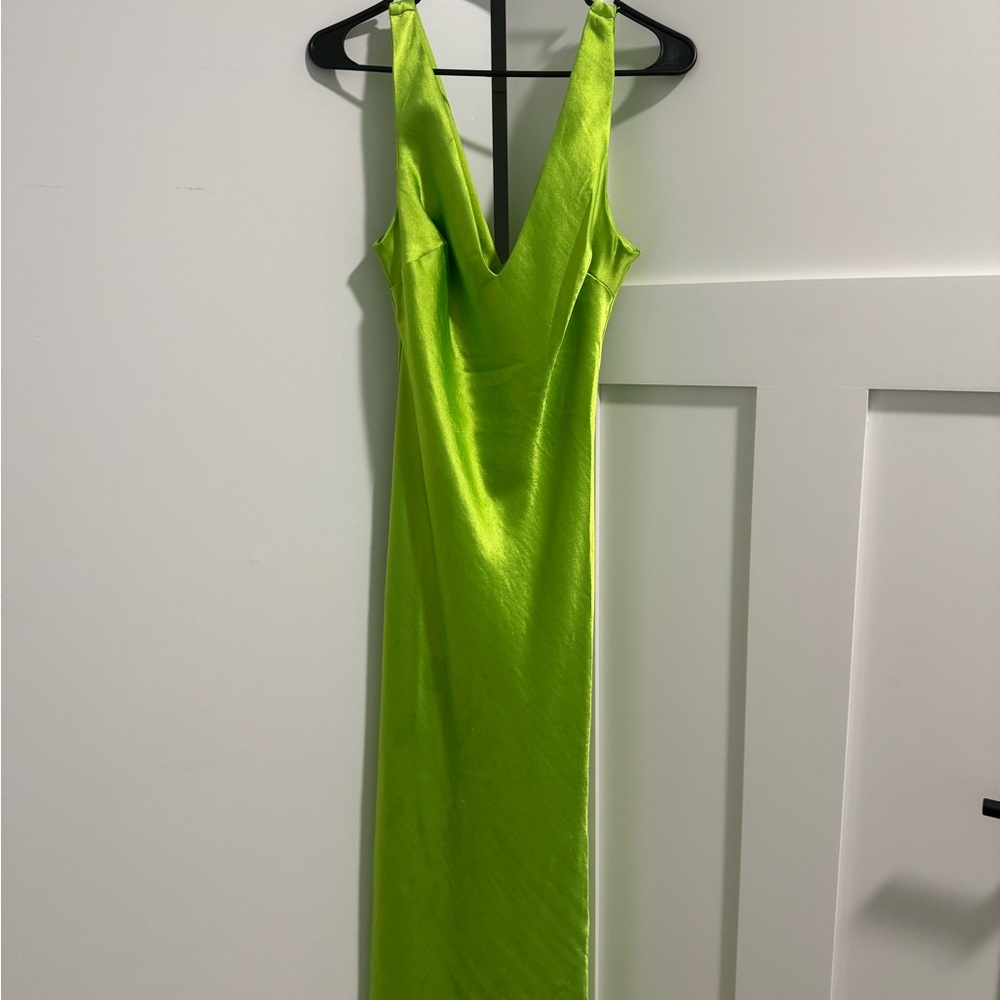 ASOS satin midi slip dress